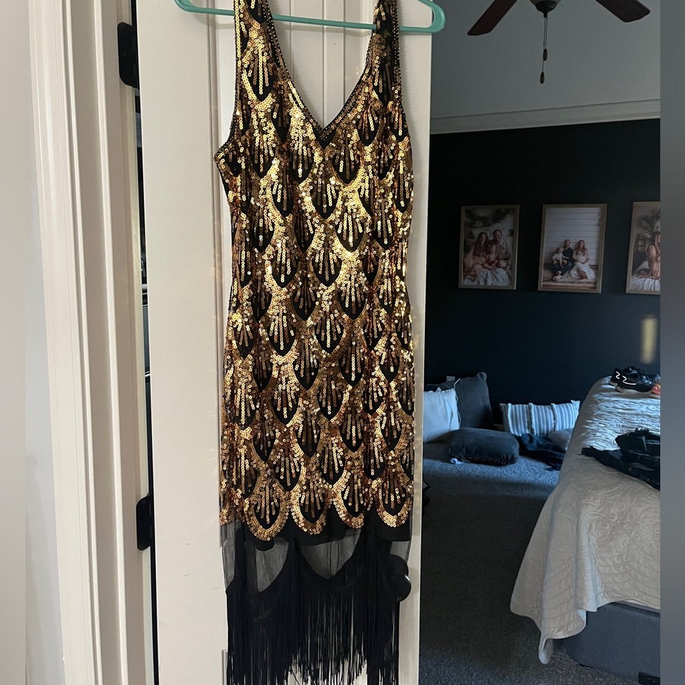 Sequin flapper dress